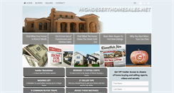 Desktop Screenshot of highdeserthomesales.net